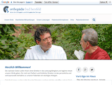 Tablet Screenshot of orthopaedie-badhersfeld.de